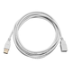 Monoprice USB-A to USB-A Female 2.0 Extension Cable - 28/24AWG  Gold Plated  White  10ft