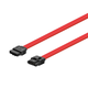 Monoprice 18in SATA 6Gbps Cable with Locking Latch - Red