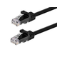 Monoprice Cat6 5ft Black Patch Cable, UTP, 24AWG, 550MHz, Pure Bare Copper, Snagless RJ45, Flexboot Series Ethernet Cable
