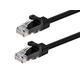 Monoprice Cat6 6in Black Patch Cable, UTP, 24AWG, 550MHz, Pure Bare Copper, Snagless RJ45, Flexboot Series Ethernet Cable