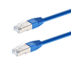 Monoprice Cat6A 100ft Blue Patch Cable,  Double Shielded (S/FTP), 26AWG, 10G, Pure Bare Copper, Molded RJ45, Entegrade Series Ethernet Cable
