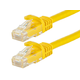 Monoprice Cat5e 10ft Yellow Patch Cable, UTP, 24AWG, 350MHz, Pure Bare Copper, Snagless RJ45, Flexboot Series Ethernet Cable