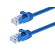 Monoprice Cat5e 3ft Blue Patch Cable, UTP, 24AWG, 350MHz, Pure Bare Copper, Snagless RJ45, Flexboot Series Ethernet Cable