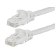 Monoprice Cat5e Ethernet Patch Cable - FLEXboot, Snagless RJ45, Stranded, 350MHz, UTP, Pure Bare Copper, 24AWG, 50ft, White Monoprice Cat5e Ethernet Patch Cable - FLEXboot, Snagless RJ45, Stranded, 350MHz, UTP, Pure Bare Copper, 24AWG, 50ft, White