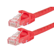 Monoprice Cat5e Ethernet Patch Cable - FLEXboot, Snagless RJ45, Stranded, 350MHz, UTP, Pure Bare Copper, 24AWG, 5ft, Red