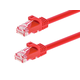 Monoprice Cat5e Ethernet Patch Cable - FLEXboot, Snagless RJ45, Stranded, 350MHz, UTP, Pure Bare Copper, 24AWG, 7ft, Red
