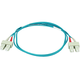 Monoprice Multi-Mode OM3 Fiber Optic Cable - SC-SC UL 3mm 50/125 OFNR Duplex Aqua 9m Monoprice Multi-Mode OM3 Fiber Optic Cable - SC-SC UL 3mm 50/125 OFNR Duplex Aqua 9m