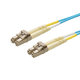Monoprice Multi-Mode OM3 Fiber Optic Cable - LC-LC UL 2mm 50/125 OFNR Duplex Aqua 12m