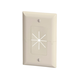 Monoprice Split Plate with Flexible Opening, Lite Almond