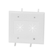 Monoprice Cable Plate with Flexible Opening, 2-Gang, White Monoprice Cable Plate with Flexible Opening, 2-Gang, White