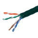 Monoprice Cat5e 1000ft Green CMR UL Bulk Cable, UTP, Solid, 24AWG, 350MHz, Pure Bare Copper, Pull Box, No Logo, Bulk Ethernet Cable