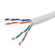 Monoprice Cat5e 1000ft White CMR UL Bulk Cable, UTP, Solid, 24AWG, 350MHz, Pure Bare Copper, Reel in Box, No Logo, Bulk Ethernet Cable