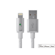 Monoprice Luxe Series Apple MFi Certified Lightning to USB Charge and Sync Cable, 6-inch White