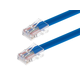 Monoprice Cat5e 6in Blue Patch Cable, UTP, 24AWG, 350MHz, Pure Bare Copper, RJ45, Zeroboot Series Ethernet Cable