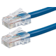 Monoprice Cat5e 2ft Blue Patch Cable, UTP, 24AWG, 350MHz, Pure Bare Copper, RJ45, Zeroboot Series Ethernet Cable