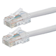 Monoprice Cat5e 3ft White Patch Cable, UTP, 24AWG, 350MHz, Pure Bare Copper, RJ45, Zeroboot Series Ethernet Cable