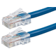 Monoprice Cat5e 10ft Blue Patch Cable, UTP, 24AWG, 350MHz, Pure Bare Copper, RJ45, Zeroboot Series Ethernet Cable