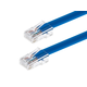 Monoprice Cat6 7ft Blue Patch Cable, UTP, 24AWG, 550MHz, Pure Bare Copper, RJ45, Zeroboot Series Ethernet Cable