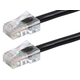 Monoprice Cat6 50ft Black Patch Cable, UTP, 24AWG, 550MHz, Pure Bare Copper, RJ45, Zeroboot Series Ethernet Cable
