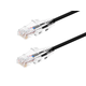 Monoprice Cat6 Component Level Ethernet Cable - SlimRun, Pure Bare Copper, UTP, 28AWG, 550MHz, Snagless RJ45, 5ft, Black