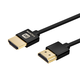 Monoprice 4K High Speed Slim HDMI Cable - 4K60Hz, 18Gbps, HDR, 1ft, Black