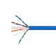 Monoprice Cat6 250ft Blue CM UL Bulk Cable, Stranded (w/spine), UTP, 24AWG, 550MHz, Pure Bare Copper, Reel, Bulk Ethernet Cable Monoprice Cat6 250ft Blue CM UL Bulk Cable, Stranded (w/spine), UTP, 24AWG, 550MHz, Pure Bare Copper, Reel, Bulk Ethernet Cable