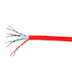 Monoprice Cat6 CMP Bulk Ethernet Cable - UL, TAA, Solid (w/spine), UTP, 23AWG, 550MHz, Pure Bare Copper, Pull Box, 1000ft, Red