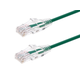Monoprice Cat6 Component Level Ethernet Cable - SlimRun, Pure Bare Copper, UTP, 28AWG, 550MHz, Snagless RJ45, 2ft, Green
