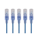 Monoprice Cat6A Ethernet Patch Cable - SlimRun, Snagless RJ45, 550MHz, UTP, Pure Bare Copper, 10G, 30AWG, 5-Pack, 3ft, Blue Monoprice Cat6A Ethernet Patch Cable - SlimRun, Snagless RJ45, 550MHz, UTP, Pure Bare Copper, 10G, 30AWG, 5-Pack, 3ft, Blue