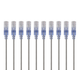 Monoprice Cat6A Ethernet Patch Cable - SlimRun, Snagless RJ45, 550MHz, UTP, Pure Bare Copper, 10G, 30AWG, 10-Pack, 5ft, Gray