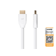 Monoprice 4K Certified Premium High Speed HDMI Cable - 4K60Hz, 18Gbps, HDR, 6ft, White Monoprice 4K Certified Premium High Speed HDMI Cable - 4K60Hz, 18Gbps, HDR, 6ft, White