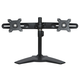 Planar AS2 Black Dual Monitor Stand - Up to 66lb - Up to 24" LCD Monitor - Black - Desk-mountable