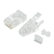 Monoprice SlimRun Cat6 Modular Plug with Strain Relief, 100-pack, for use with SlimRun Cat6 28AWG Bulk Networking Cables
