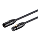 Stage Right by Monoprice 3ft XLR Male to XLR Female 16AWG Cable (Gold Plated) [Microphone & Interconnect]
