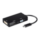 Monoprice USB-C to 4K HDMI Single Link DVI and VGA Passive Adapter Black Monoprice USB-C to 4K HDMI Single Link DVI and VGA Passive Adapter Black