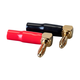 Monoprice 5 Pair Right Angle 24k Gold Plated Banana Speaker Wire Cable Screw Plug Connectors