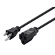 Monoprice Extension Cord - NEMA 5-15P to NEMA 5-15R, 14AWG, 15A/1875W, 3-Prong, Black, 6ft