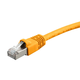 Monoprice Cat6A Ethernet Patch Cable - Snagless RJ45, 550MHz, STP, Pure Bare Copper Wire, 10G, 26AWG, 1ft, Yellow