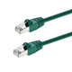 Monoprice Cat6A Ethernet Patch Cable - Snagless RJ45, 550MHz, STP, Pure Bare Copper Wire, 10G, 26AWG, 14ft, Green