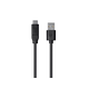 Monoprice Essentials USB-C to USB-A 2.0 Cable - 480Mbps  3A  26AWG  Black  0.5m (1.6ft)