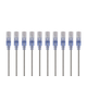 Monoprice Cat6A 6in Gray 10-Pk Patch Cable, UTP, 30AWG, 10G, Pure Bare Copper, Snagless RJ45, SlimRun Series Ethernet Cable