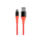 Monoprice AtlasFlex Series Durable USB 2.0 Micro B to USB-A Charge & Sync Reinforced Nylon-Braid Cable  3ft  Red