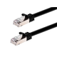 Monoprice Cat7 Ethernet Patch Cable - Double Shielded (S/FTP), Snagless RJ45, 600MHz, 10G, 26AWG, 15ft, Black Monoprice Cat7 Ethernet Patch Cable - Double Shielded (S/FTP), Snagless RJ45, 600MHz, 10G, 26AWG, 15ft, Black