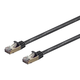 Monoprice Cat7 Ethernet Patch Cable - Double Shielded (S/FTP), Snagless RJ45, 600MHz, 10G, 26AWG, 25ft, Black