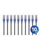 Monoprice Cat6A Ethernet Patch Cable - SlimRun, Snagless RJ45, 550MHz, UTP, Pure Bare Copper, 10G, 30AWG, 10-Pack, 50ft, Black Monoprice Cat6A Ethernet Patch Cable - SlimRun, Snagless RJ45, 550MHz, UTP, Pure Bare Copper, 10G, 30AWG, 10-Pack, 50ft, Black