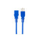 Monoprice Power Cord - NEMA 5-15P to IEC 60320 C13, 18AWG, 10A/1250W, 125V, 3-Prong, 6ft, Blue Monoprice Power Cord - NEMA 5-15P to IEC 60320 C13, 18AWG, 10A/1250W, 125V, 3-Prong, 6ft, Blue