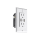 STITCH by Monoprice Wireless Smart In-Wall Outlet with 2 Receptacles 15A, 2 USB Ports 2.4A, Works with Alexa and Google Home for Touchless Voice Control, No Hub Required STITCH by Monoprice Wireless Smart In-Wall Outlet with 2 Receptacles 15A, 2 USB Ports 2.4A, Works with Alexa and Google Home for Touchless Voice Control, No Hub Required