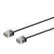 Monoprice Cat6 10ft Black Patch Cable, UTP, 32AWG, 550MHz, Pure Bare Copper, Snagless RJ45, Micro SlimRun Series Ethernet Cable