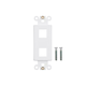 Monoprice Decor Insert for Keystone, 2-Port, White, 4"x1.4"x0.25", w/Screws (White Coated Screw Head) Monoprice Decor Insert for Keystone, 2-Port, White, 4"x1.4"x0.25", w/Screws (White Coated Screw Head)