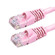 Monoprice Cat6 Ethernet Patch Cable - Snagless RJ45, Stranded, 550MHz, UTP, Pure Bare Copper Wire, 24AWG, 7ft, Pink Monoprice Cat6 Ethernet Patch Cable - Snagless RJ45, Stranded, 550MHz, UTP, Pure Bare Copper Wire, 24AWG, 7ft, Pink